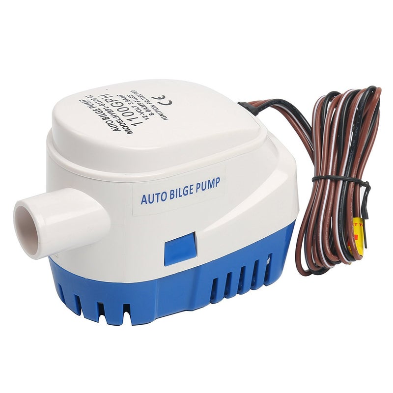 Amarine Made Automatic Submersible 1100GPH Boat Bilge Water Pump 12V 3.8A Auto with Float Switch-1-1/8 inch (29mm) Outlet Hole Dia - Image 2